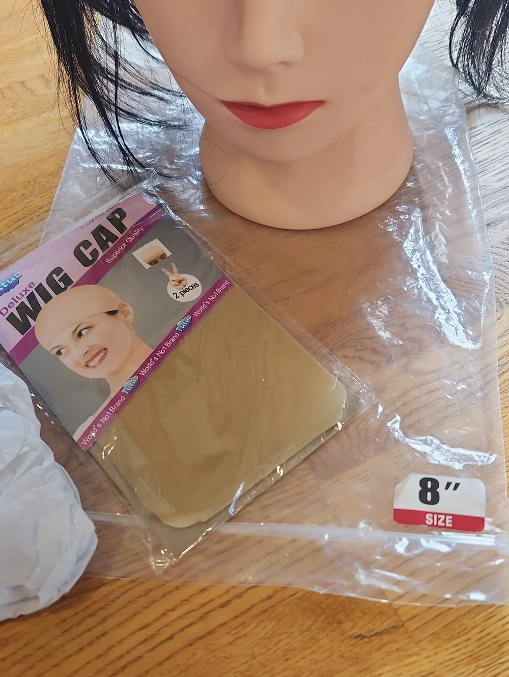 Black 8 Inche Wig